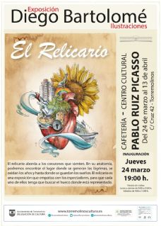 La exposición 'El Relicario' de Diego Bartolomé se inaugura este jueves en  el Centro Cultural de Torremolinos